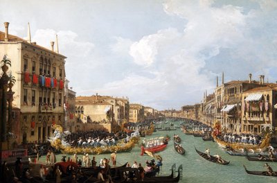 The Regatta on the Grand Canal by Giovanni Antonio Canal